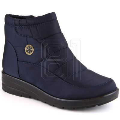 16. News W EVE437B navy blue wedge snow boots