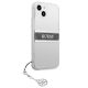 4. Guess GUHCP13SKB4GGR iPhone 13 mini 5.4" Transparent hardcase 4G Gray Strap Charm
