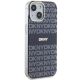 4. DKNY IML Mono & Stripe MagSafe case for iPhone 15 / 14 / 13 - blue