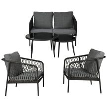 5-PIECE GARDEN FURNITURE SET MILAN