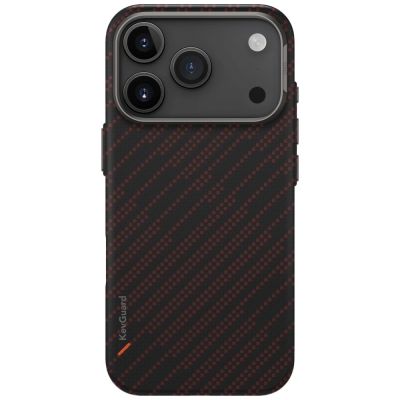 2. Uniq Keva EDGE Magclick Charging Case for iPhone 17 Pro - Orange