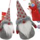 7. DECORATIVE SANTA CLAUS WITH GIFT BAG 20CM GRAY
