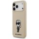 2. Karl Lagerfeld Silicone Karl Sketch & Logo MagSafe Case for iPhone 17 Pro Max - Brown