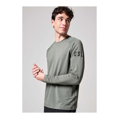 3. CASALL M Rapidry Long Sleeve T-shirt sage gray