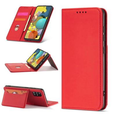 3. Magnet Card Case Case for Samsung Galaxy A13 5G Pouch Wallet Card Holder Red