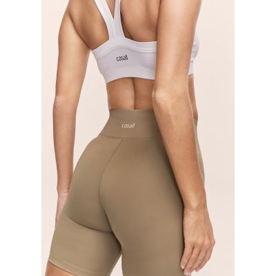 2. CASALL Women's Regular Waist Bikers Training Leggings, Green
