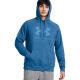 Men’s Under Armour Rival Fleece Logo HD Hoodie Blue 1379758 406 M