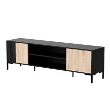 MERCI TV cabinet 180x40x53.5 black/artisan oak