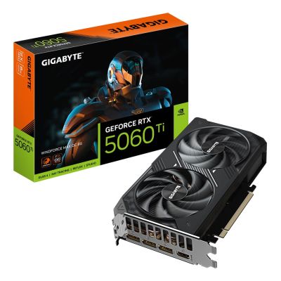 10. GIGABYTE GeForce RTX 5060 Ti WINDFORCE MAX OC 8G NVIDIA 8 GB GDDR7