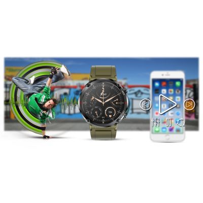 19. Gravity GT21-7 Smartwatch + Black Silicone Strap