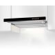 4. Telescopic under-cabinet cooker hood AKPO WK-7 LIGHT GLASS 50 INOX BLACK (500 mm; inox colour, black glass front)