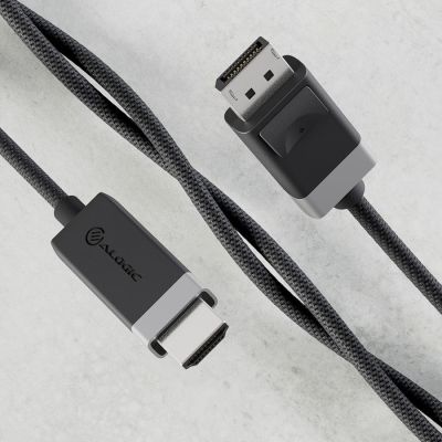 3. ALOGIC FUDPHD2-SGR 2m DisplayPort HDMI Cable Adapter Black, Gray