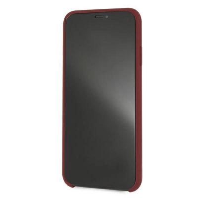 6. Mercedes Silicone Line Case for iPhone Xs Max - Red