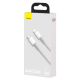 10. BASEUS USB-C to Lightning Cable 20W, 5A, 1m (White)