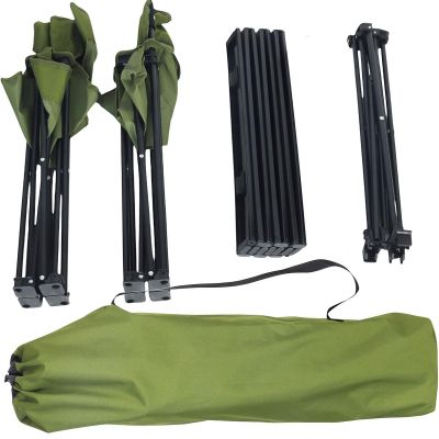 11. FOLDABLE TOURIST SET 3IN1 TABLE AND 2 CHAIRS GREEN ENERO CAMP