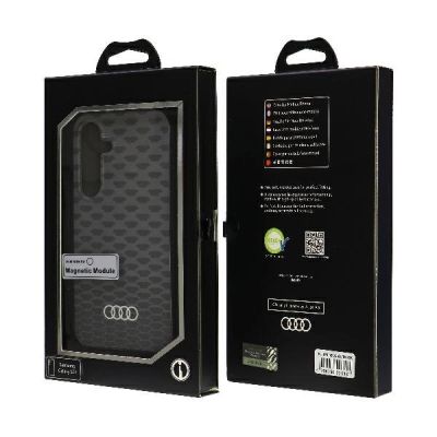 7. Audi IML Stitching Pattern MagSafe Case S24 S921 black/black hardcase AU-IMLMS24-Q5/D3-BK
