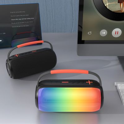 5. Dudao Y21 Wireless Speaker with RGB Backlight Bluetooth 5.3 - Black