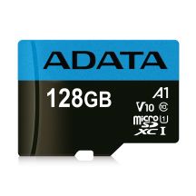 Memory card with ADATA Premier AUSDX128GUICL10A1-RA1 adapter (128GB; Class 10; + adapter)