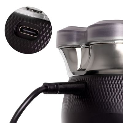 9. ELDOM G60 7-BLADE RASHING SHAVER LED DISPLAY, BUTTON TRAVEL LOCK IPX6, 120 MIN RUN TIME
