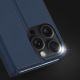 14. Dux Ducis Skin Pro iPhone 16 Pro Max Case with Flip and Card Slot - Blue