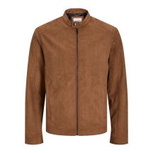 Jack&Jones JJEDYLAN CLEAN JACKET NOOS 12261197 COGNAC synthetic suede jacket