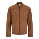 Jack&Jones JJEDYLAN CLEAN JACKET NOOS 12261197 COGNAC synthetic suede jacket
