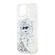 6. Karl Lagerfeld Liquid Glitter Choupette Head MagSafe Case for iPhone 15 Plus / 14 Plus - Transparent
