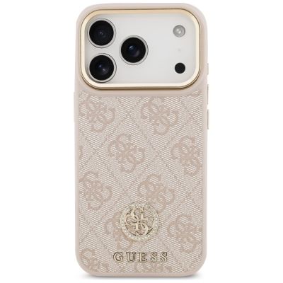 3. Guess 4G Strass Logo MagSafe Case for iPhone 17 Pro - Pink