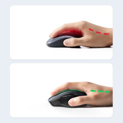 16. Ugreen MU006 wireless optical mouse USB 2.4GHz / Bluetooth 5.0 4000 DPI - black