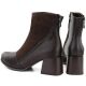 10. Women's insulated ankle boots with a block heel, chocolate M.Daszyński SA269-5