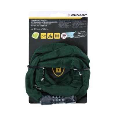 4. Dunlop bicycle lock chain with code 120 cm 1042565