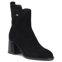 Black Women’s Leather Heeled Ankle Boots Filippo DBT8191