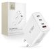 Tech-Protect NC100W-GAN charger GaN 3x USB-C PD 100W / USB-A QC 3.0 - white