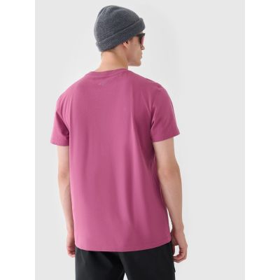 5. Men's regular plain T-shirt 4F 4FRAW24TTSHM2602-60S