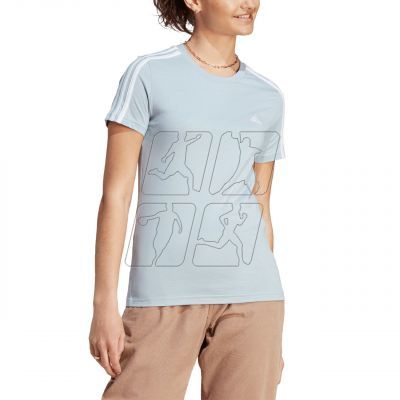 4. adidas Essentials Slim 3-Stripes Tee W IM2788