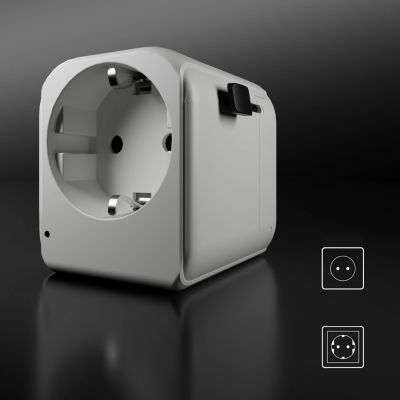 4. SBS universal travel adapter - EU 2xUSB-A - white