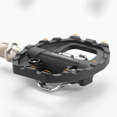 3. Rockbros M108 Nylon Half-Lock Double-Sided Bicycle Pedals - Black