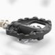 3. Rockbros M108 Nylon Half-Lock Double-Sided Bicycle Pedals - Black