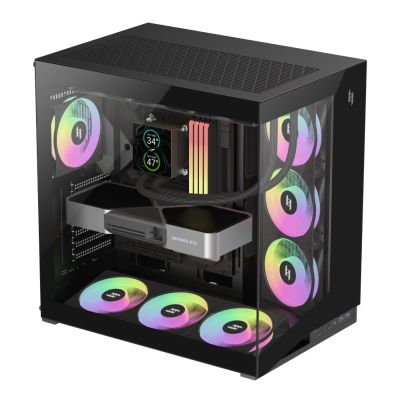 6. GameMax NEX C56 BK Midi Tower Computer Security & Mounts Black