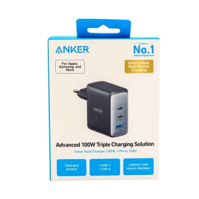 8. Anker 736 Charger (Nano II 100W) A2145G11 Black