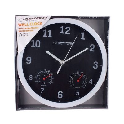 10. Esperanza LYON EHC016K wall clock (black)