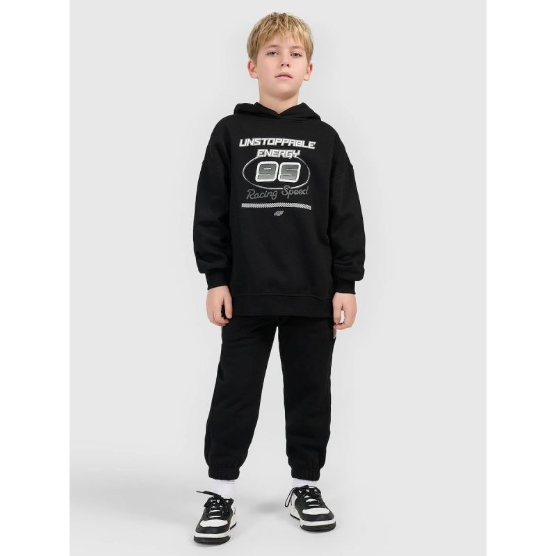 4. Boy's loose sweatshirt with hood 4F 4FJRSS26TSWSM2814-20S