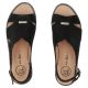 4. Women's black leather sandals Filippo DS4470