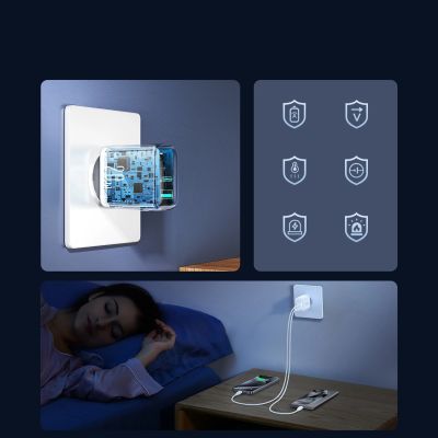 12. Joyroom JR-TCF21 network charger USB-C / USB-A 20W PD / QC 3.0 - white