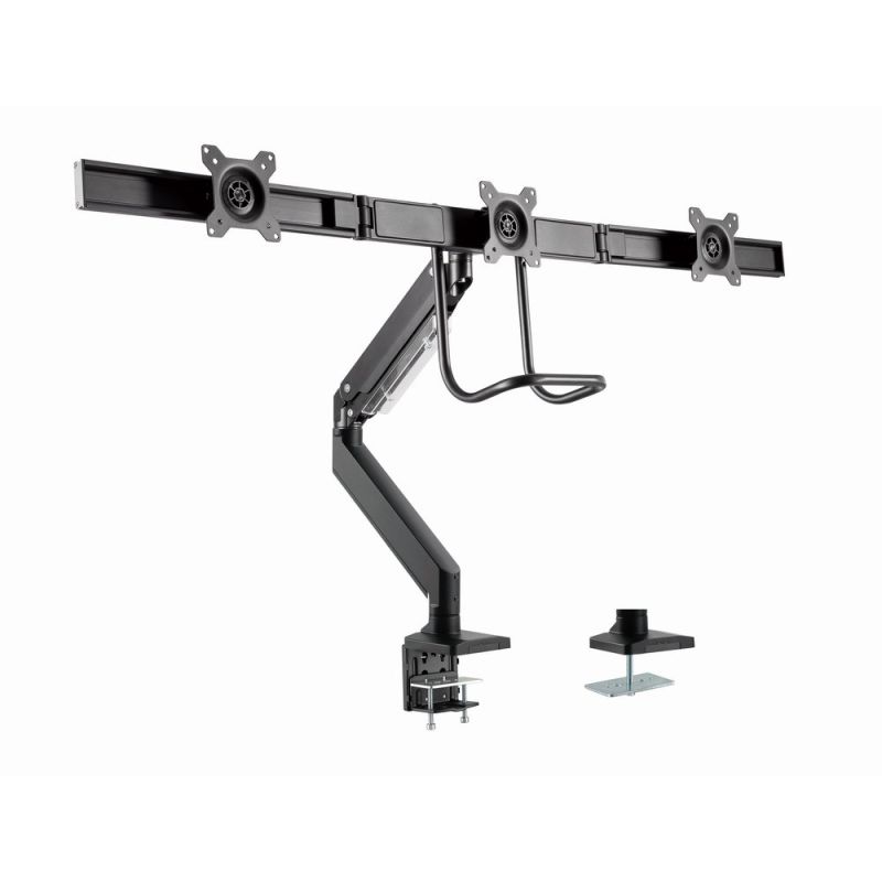 2. GEMBIRD ADJUSTABLE DESK ARM/MOUNT FOR 3 MONITORS 17-27, VESA 100X100MM, UP TO 6 KG