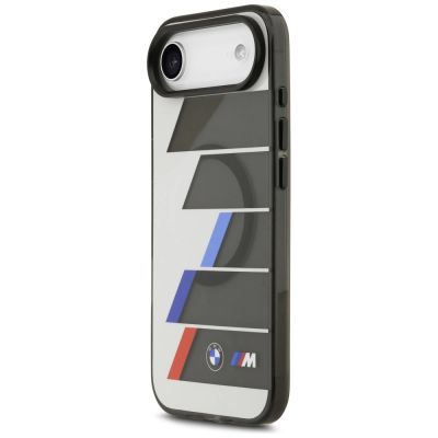 2. BMW M IML Metal Buttons Tricolor Lines MagSafe Case for iPhone Air - Gray
