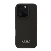 Audi Silicone Case iPhone 16 Pro 6.3" black/black hardcase AU-LSRIP16P-Q3/D1-BK