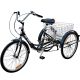 3-WHEEL FOLDING BIKE 24 BLACK SHIMANO 7-SPEED