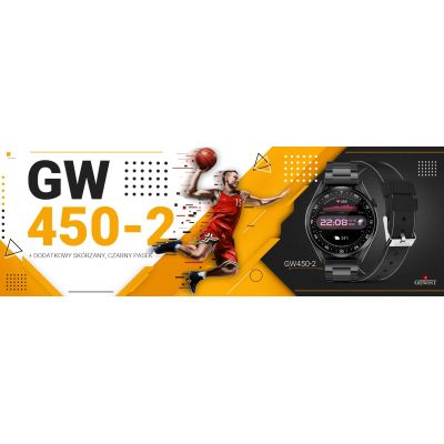 3. GIEWONT Vertex SmartCall GW450-2 Carbon/Carbon Leather smartwatch