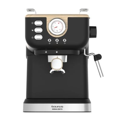 Taurus Onyx Moka 1050W espresso machine | 20 bar wood